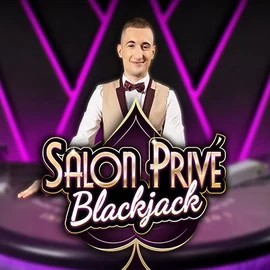 Blackjack Salon Privé slot logo by Ezugi at Lucky 7 Casino