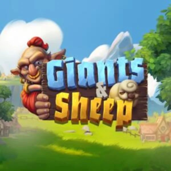 Giants and Sheep online game logo by Relax Gaming on luckysevens.nl